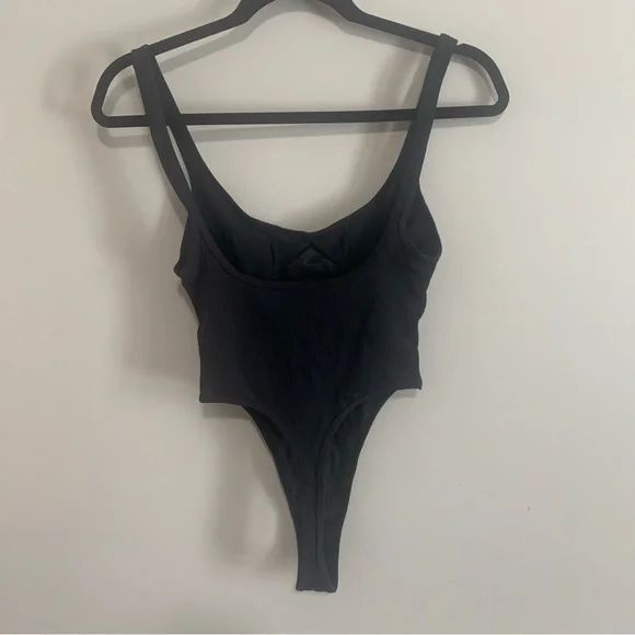 For Love & Lemons Clara Retro Ribbed Thong Bodysuit - Picture 11 of 13